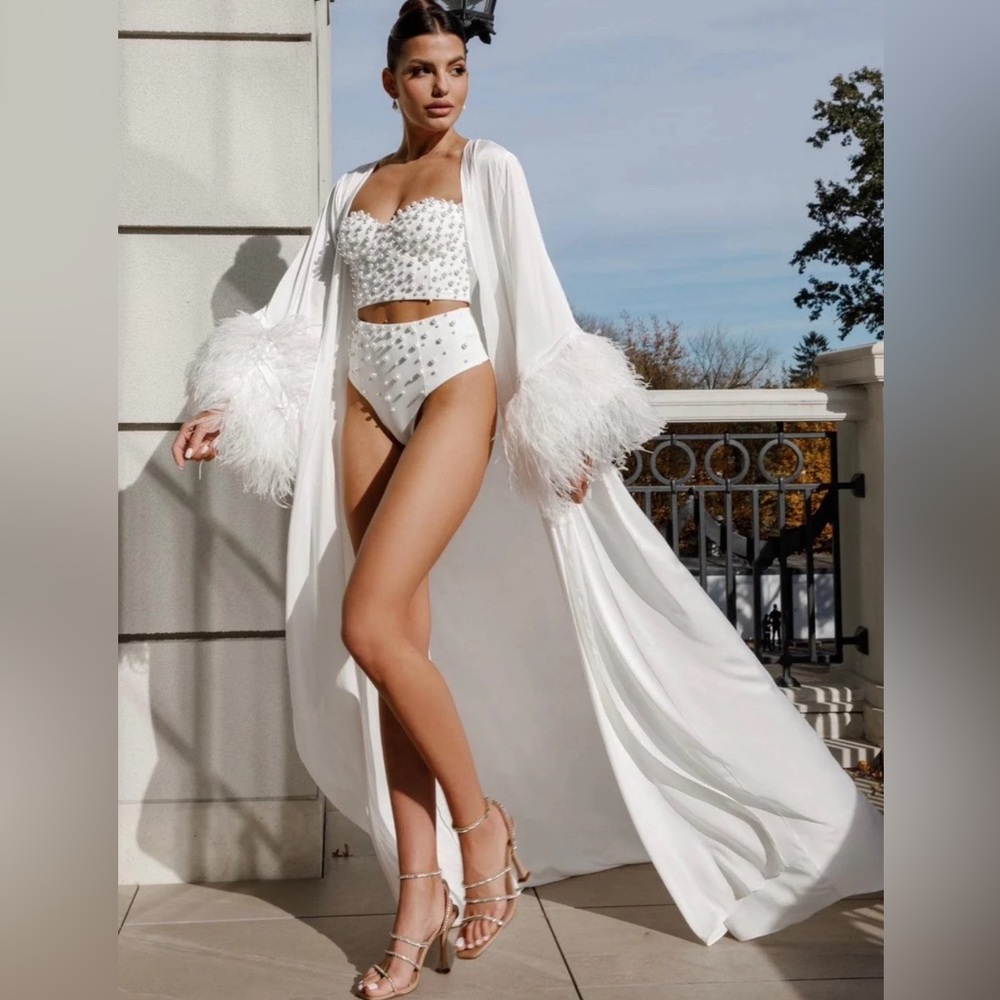 Voir silk bridal robe